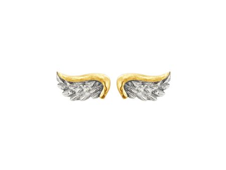 Venetian Wing Stud Earrings For Discount