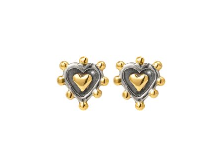 Sacred Heart Stud Earrings Online now