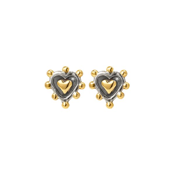 Sacred Heart Stud Earrings Online now