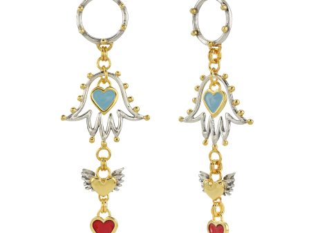 Frida Long Drop Earrings Online Sale