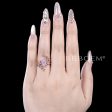 Twig Oval Lavender Amethyst Engagement Ring Enhancer Bridal Set Supply