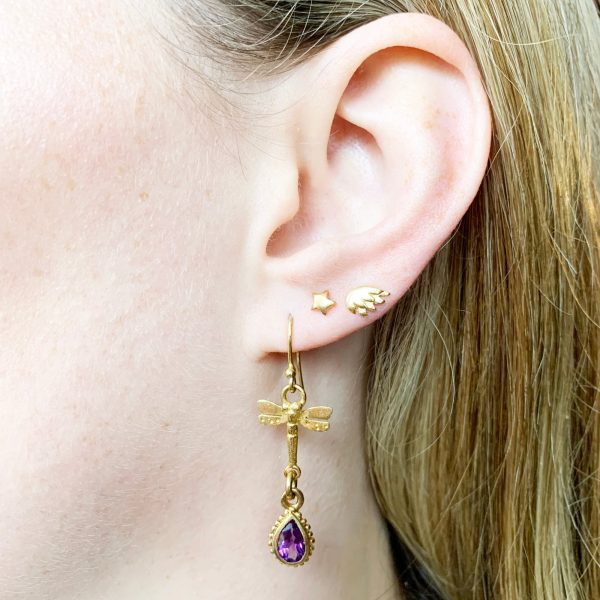 Amethyst Tellurian Gem Earrings Supply