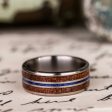 (In-Stock) Custom Men s Titanium Lapis Lazuli Stone & 1903 Springfield Rifle Ring - Size 9.25 | 8mm Wide Fashion