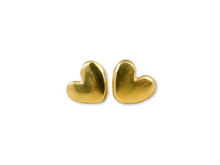 Chubby Heart Earrings For Cheap