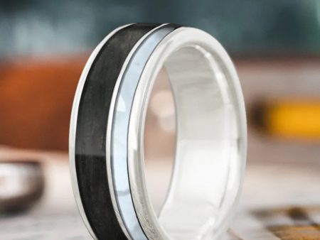 Custom Design - 2-Inlay Offset Ring 61gFLZKdQDJV9mGAVEpiu6QF on Sale