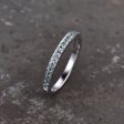 14K White Gold Luxe Antique Scroll Alexandrite Wedding band Online Sale