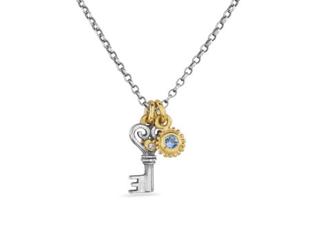 Heart Key & Birthstone Necklace Supply