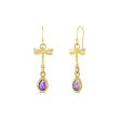 Amethyst Tellurian Gem Earrings Supply