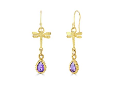 Amethyst Tellurian Gem Earrings Supply