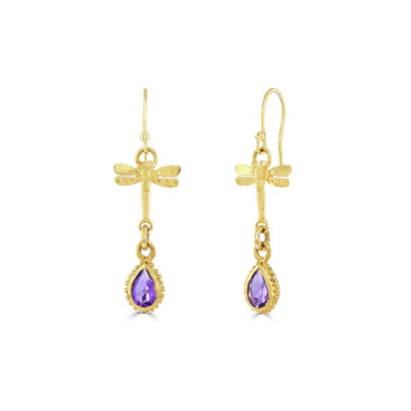 Amethyst Tellurian Gem Earrings Supply