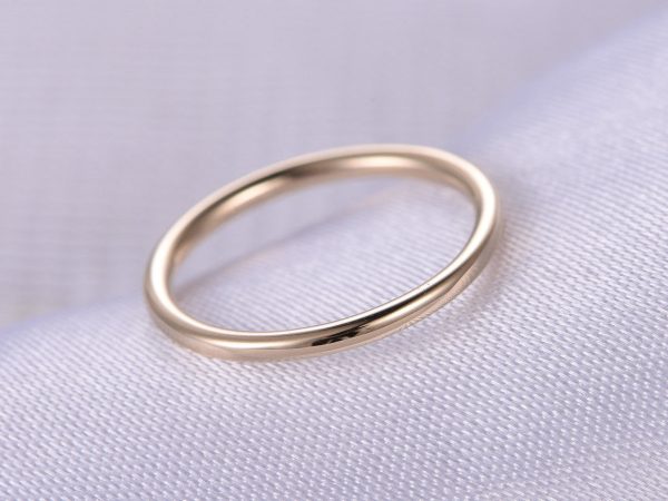 Plain Gold Wedding ring,Anniversary ring,Infinity Band,14k,Full Eternity Matching Band,Wedding Band,White Yellow Rose gold available Online