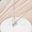 V-Prong Long Kite Step Cut Colorless Moissanite Solitaire Pendant Necklace Bridesmaid Bridal Jewelry on Sale