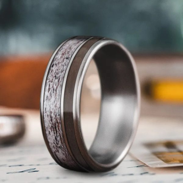 Custom Design - 2-Inlay Offset Ring 2m-9OG-FeRTFDumLvuyTcyJF For Discount