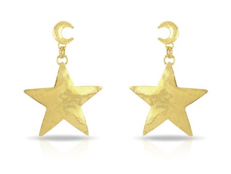 Vintage Star Earrings For Discount