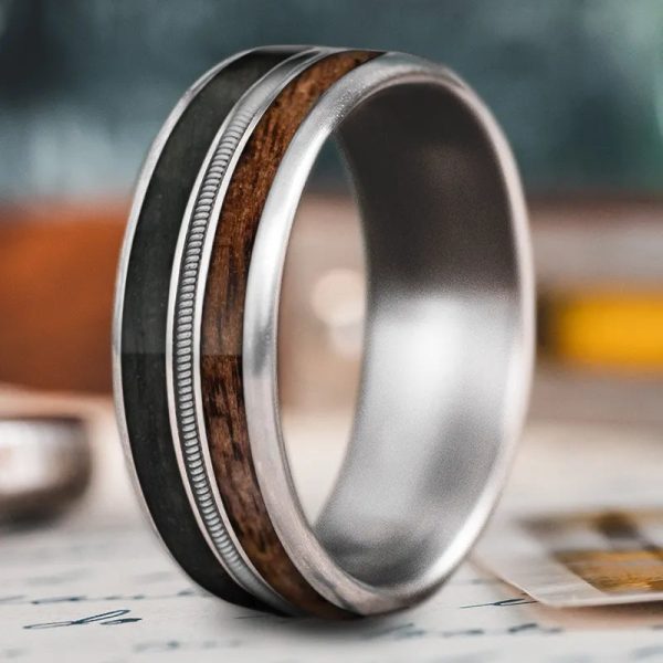 Custom Design - 3-Inlay Metal Center Ring NFQrDZrpCMdhpm7gPQL49lRD For Discount