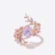 Twig Oval Lavender Amethyst Engagement Ring Enhancer Bridal Set Supply