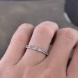 14K White Gold Luxe Antique Scroll Alexandrite Wedding band Online Sale