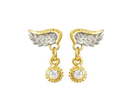 Venetian Wing & Gem Drop Earrings Online Hot Sale