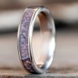 (In-Stock) Custom Amethyst and Titanium Ring - Size 4 | 4mm Wide Fashion