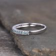 14K White Gold Luxe Antique Scroll Alexandrite Wedding band Online Sale