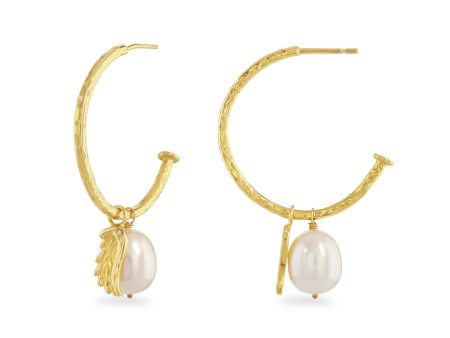 Venetian Pearl Hoop Earrings Online Hot Sale