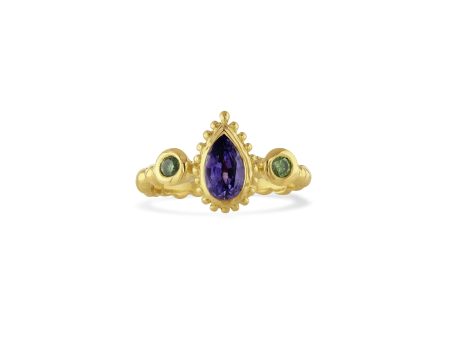 Purple Sapphire Tutti Frutti Ring Fashion