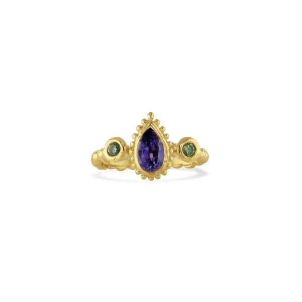 Purple Sapphire Tutti Frutti Ring Fashion