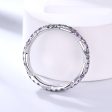 Twisted Alexandrite Amethyst White Gold Wedding Band Infinity Full Eternity Ring Sale