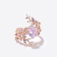 Twig Oval Lavender Amethyst Engagement Ring Enhancer Bridal Set Supply