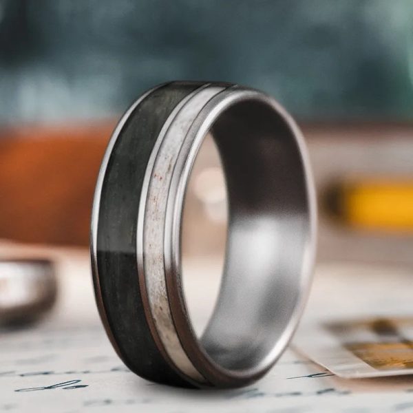 Custom Design - 2-Inlay Offset Ring 0q2VCyxM1ErYZM0Os5W04wme Online Hot Sale