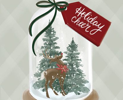 FEN537 - Holiday Cheer Snow Globe - 12x16 Online now