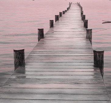 LD2699 - Pink Sunset at the Dock - 12x18 For Discount