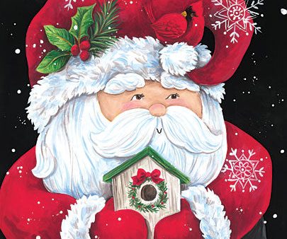 ART1255 - Santa with Birdhouse - 12x16 Fashion