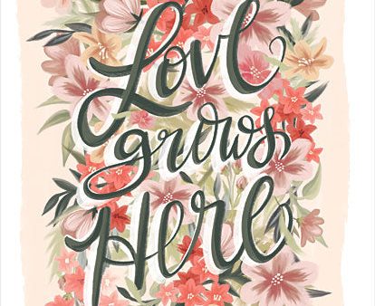 FEN616 - Love Grows Here - 12x16 on Sale