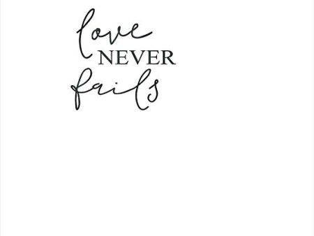 CIN2955 - Love Never Fails - 12x12 For Sale